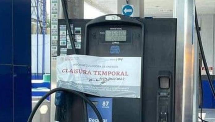 Clausuran gasolinera