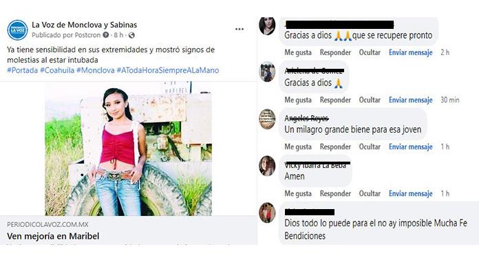 Se vuelcan redes sociales y se unen  en oración por la salud de Maribel