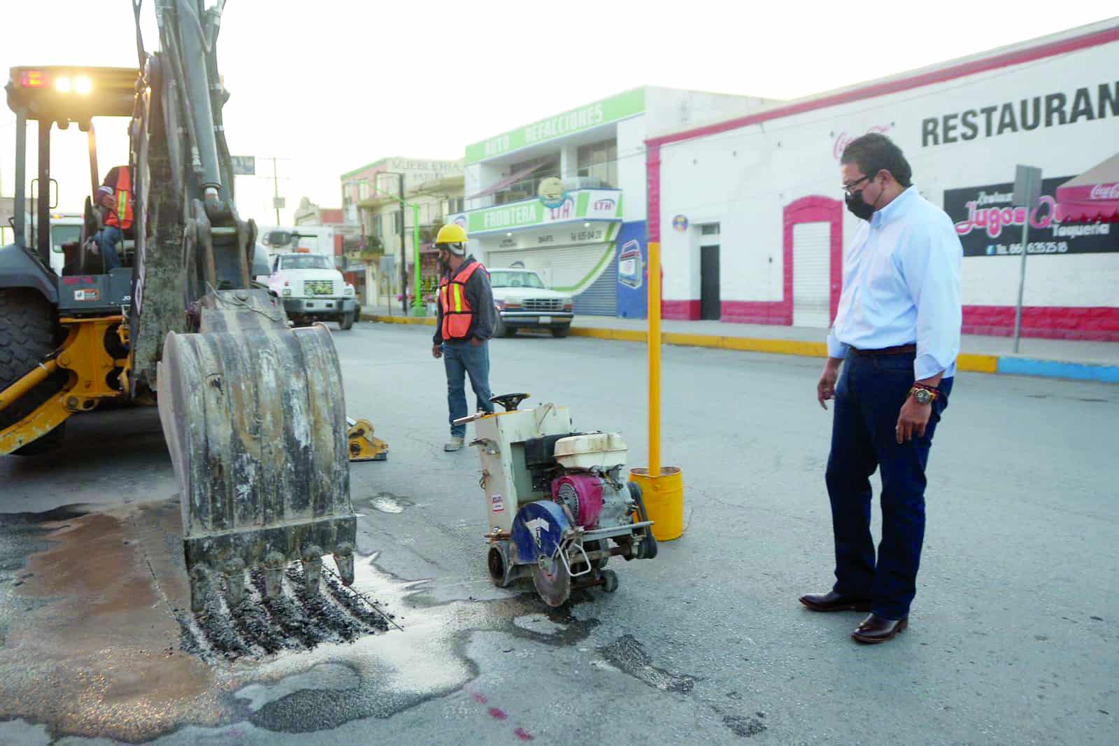 Piña Amaya reiteró que con obras cómo éstas, poco a poco van a mejorar las condiciones de vida de las familias de Frontera.