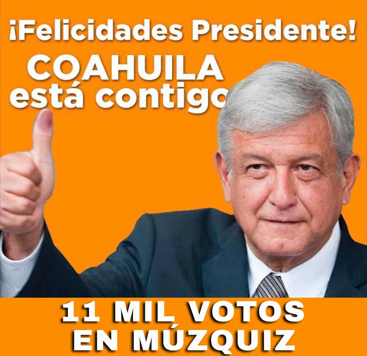 Votaron por AMLO 11 mil muzquences
