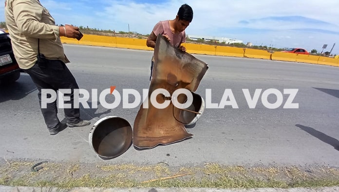Explota tanque de camión