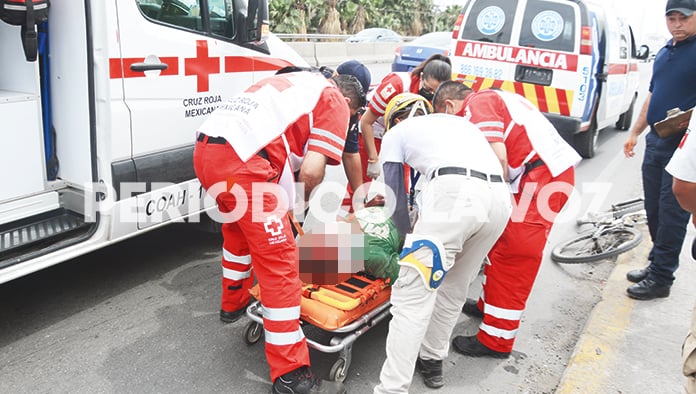 Ricardo terminó con serias lesiones y sin algunos dientes a consecuencia del accidente.