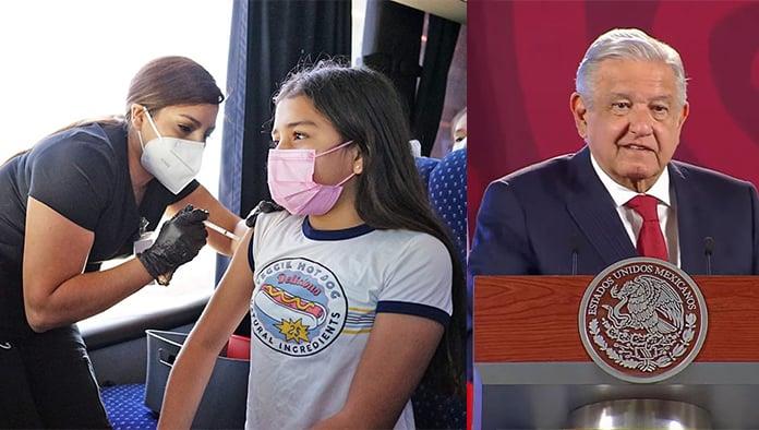 Anuncia AMLO vacuna AntiCovid universal para niños; será en mayo