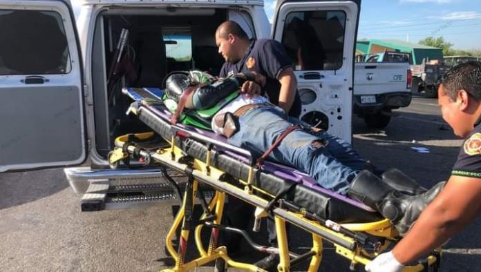 Nueva Rosita: Está grave motociclista