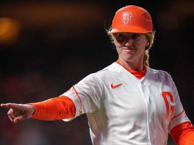 Alyssa Nakken. primera mujer coach en Grandes Ligas