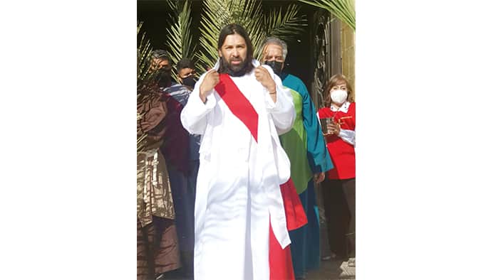 El profesor Julio Leija Ojeda personificará a Cristo.