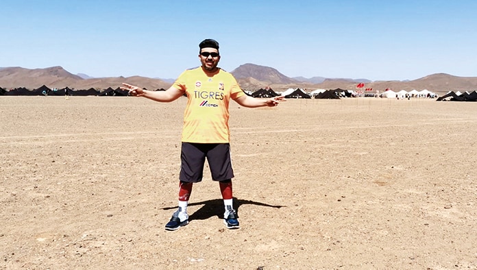 Monclovense corre maratón en el desierto del Sahara