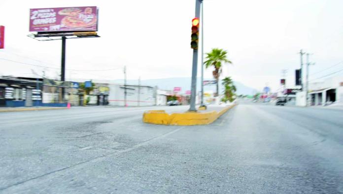 Lucen vacías las vialidades