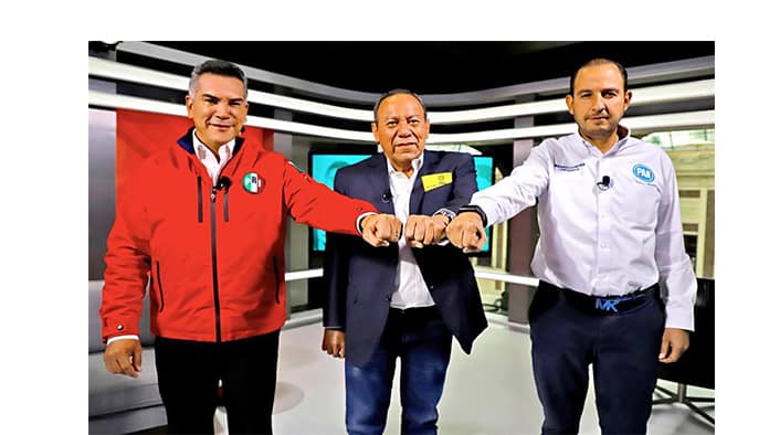 Los presidentes de los comités nacionales del PAN, PRD y PRI, le contestaron a AMLO.