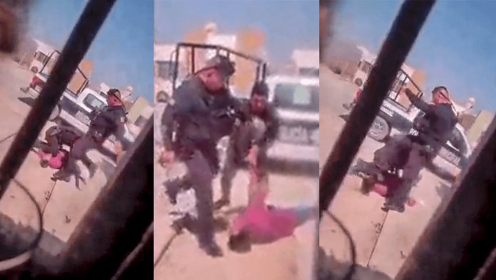Patean policías cabeza a ladrón