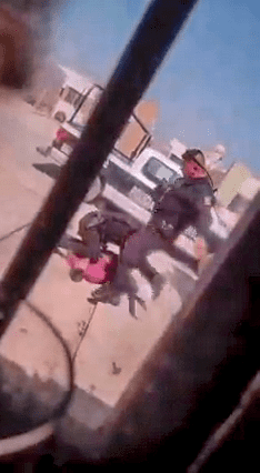 Patean policías cabeza a ladrón