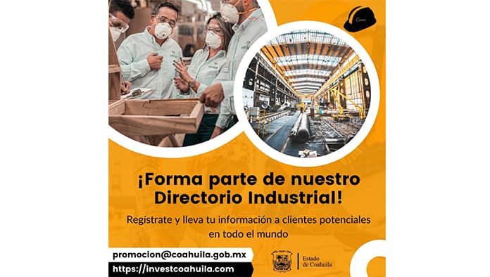 Convocan a registrarse a Directorio Industrial