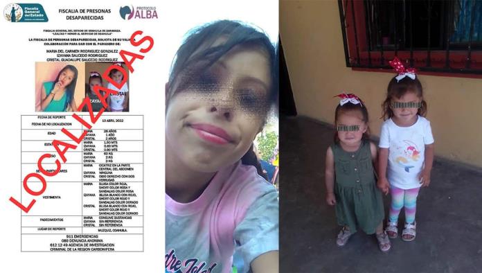 Localizan sanas y salvas a dos niñas desaparecidas de Múzquiz 