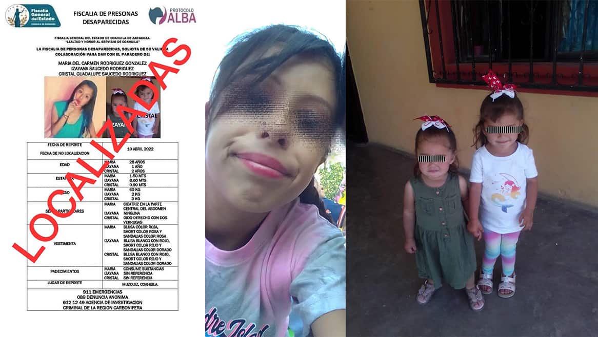 La familia buscó desesperadamente a Izayana y Cristal, pero los resultados, hasta hoy habían sido en vano.