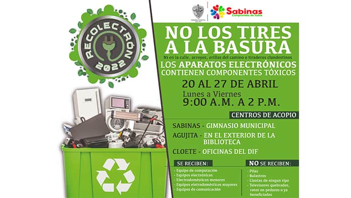 La alcaldesa de Sabinas Diana Haro Martínez hizo un llamado a la ciudadanía.