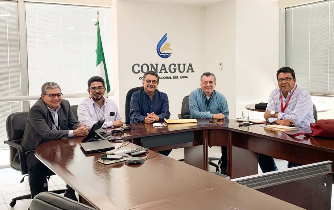 Alcalde de Frontera Roberto Piña se reúne con CONAGUA