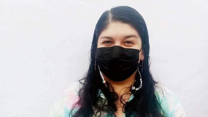 Karla Medina Moreno, vecina de la Colonia Asturias.