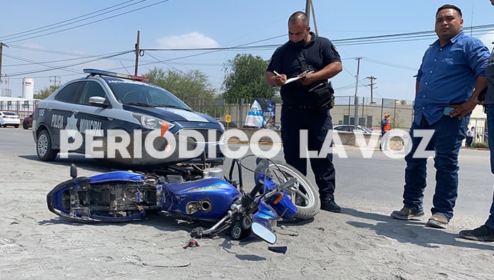 Derriba a motociclista