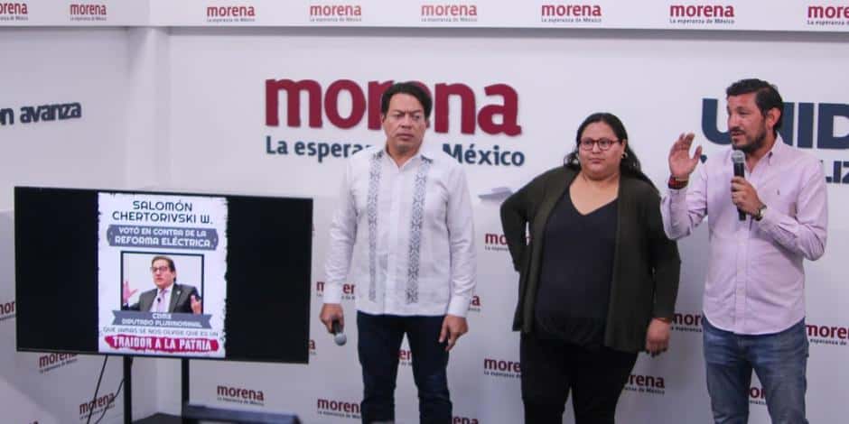 El partido Morena inició una campaña para exhibir a la oposición.