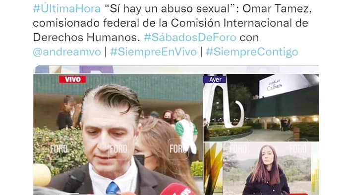 Omar Tamez, de la Comisión Internacional de Derechos Humanos.