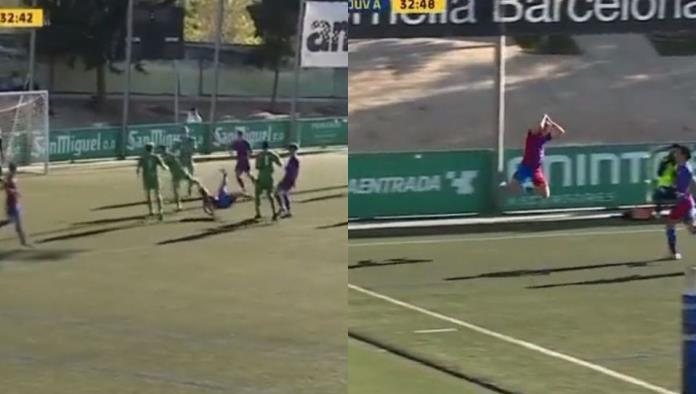 Barcelona censura a canterano que celebró como Cristiano Ronaldo