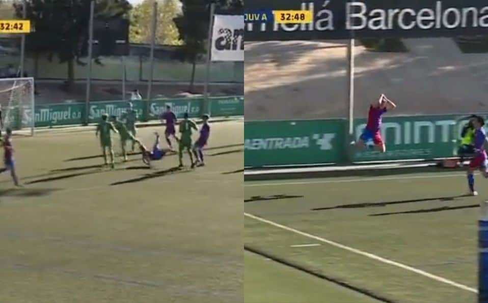 Barcelona censura a canterano que celebró como Cristiano Ronaldo