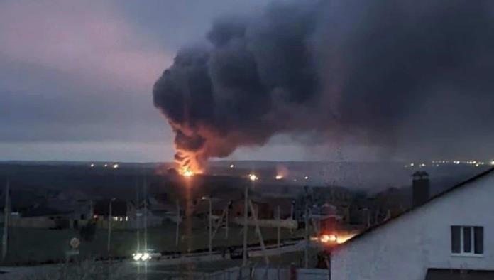 Se incendia deposito de armas en Rusia cerca de la frontera con Ucrania
