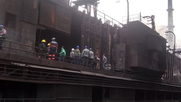 Comisión Mixta de Seguridad realiza investigación del accidente en la Planta Coquizadora.