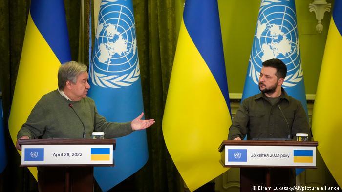 Fuerzas rusas lanzan misiles en visita del Secretario General de la ONU