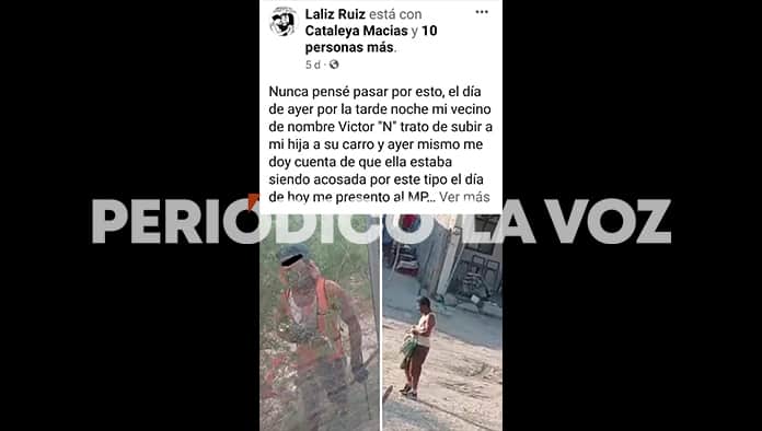 Denuncian acoso sexual a menor