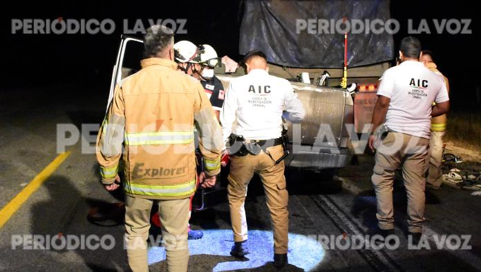 Choque mata a 2 migrantes 