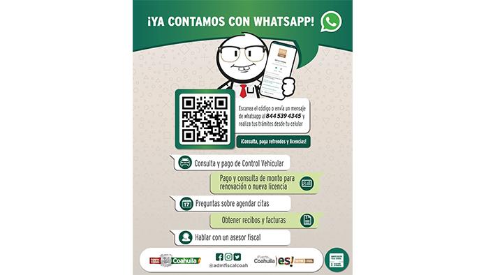 Tramitan por WhatsApp control vehicular