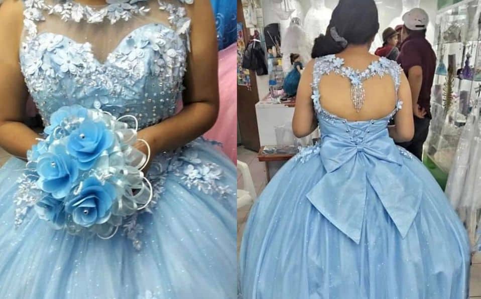 Quinceañera olvida su vestido en el camión; Le regalan uno nuevo