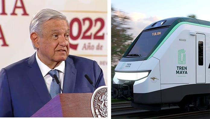 “El Tren Maya va”, asegura AMLO