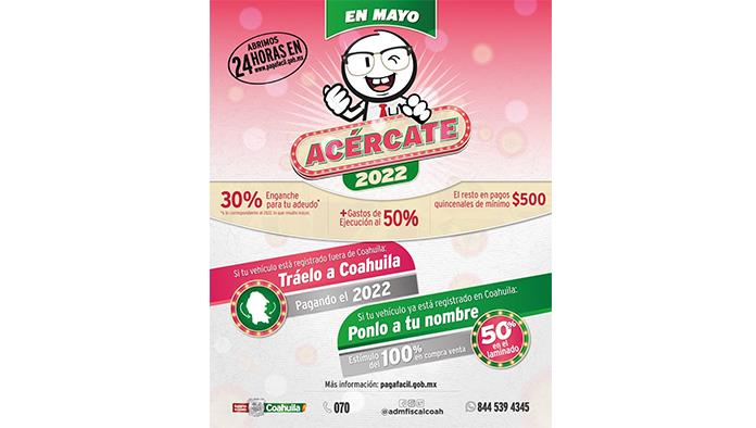 Apoya Coahuila a contribuyentes