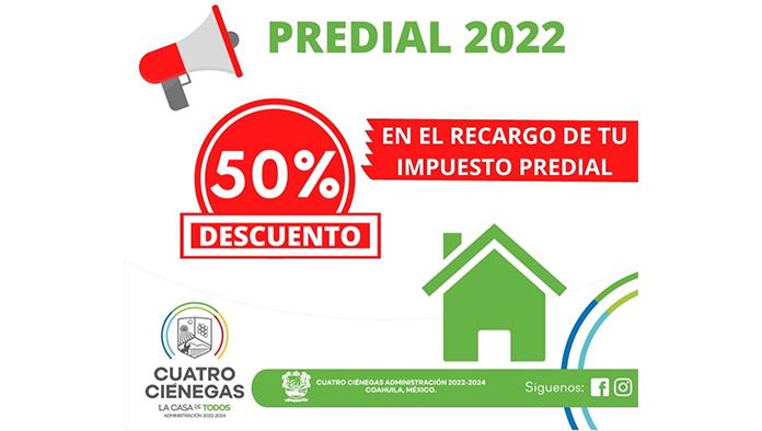 Descontará Ciénegas recargos