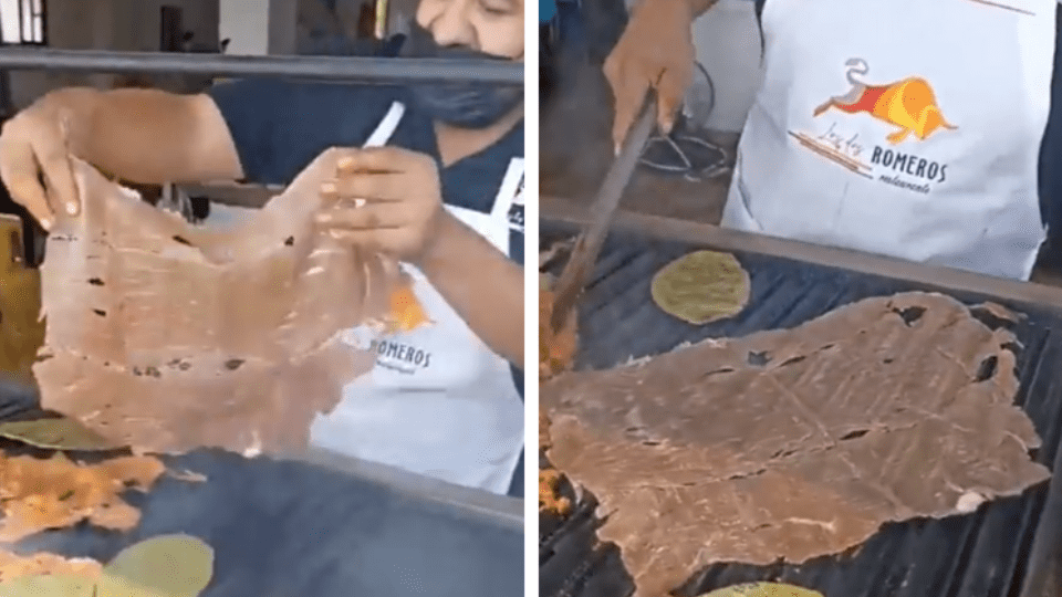 Parrillero provoca la indignación de los regios con su cecina asada