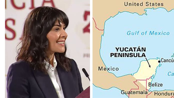 En “Quien es quien, en las mentiras”,  Ana Elizabeth García Vilchis le cambia el nombre a península de Yucatán