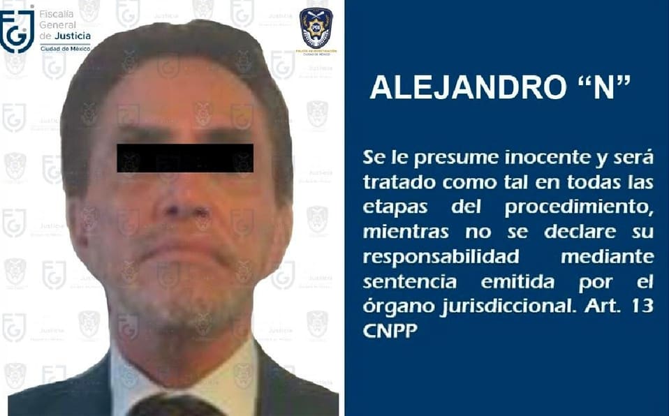 El empresario fue detenido por policías de Investigación.