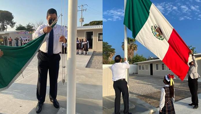 Cuatro Ciénegas: Iza bandera Beto por el 5 de Mayo