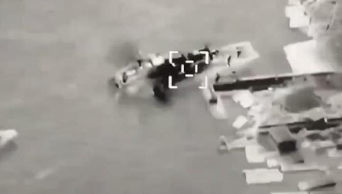 Dron ucraniano destruyo otra embarcación rusa