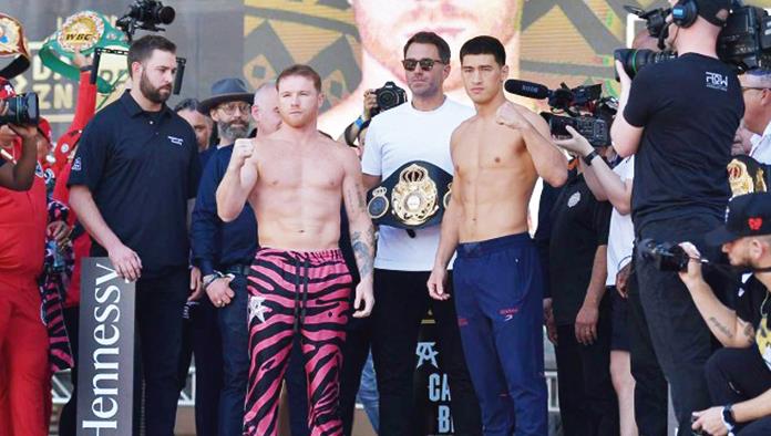 Libran la báscula Canelo y Bivol