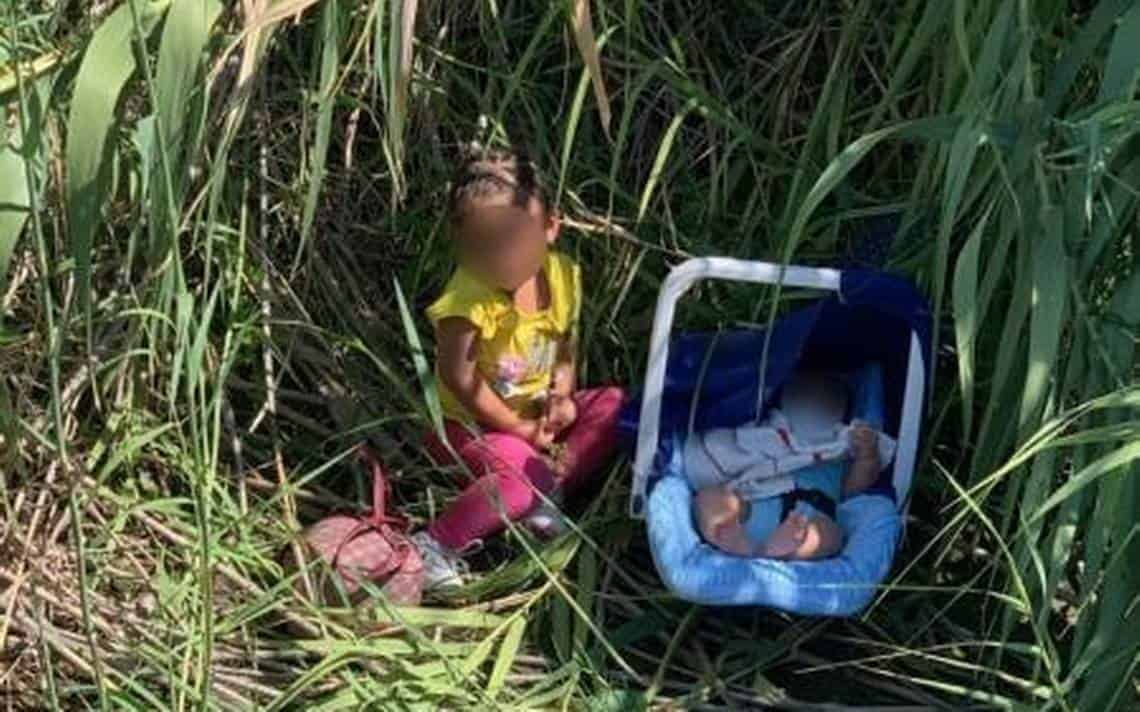 Los menores muchas veces son abandonados en la orilla Del Río Bravo.