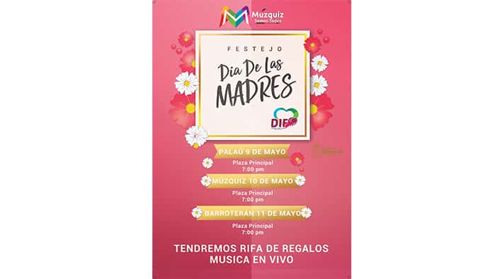 Tres días de festejo en Palaú, Múzquiz y Barroterán, con música, regalos y programa cultural.