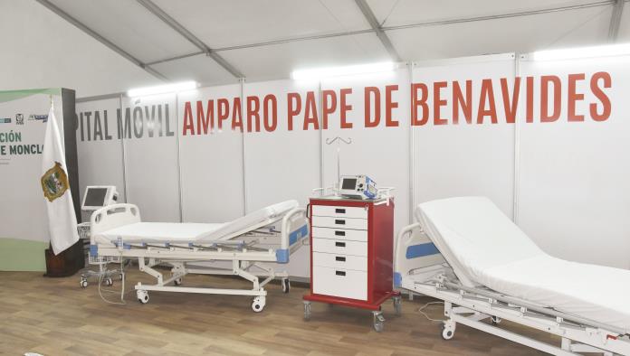 Desalojan el hospital móvil