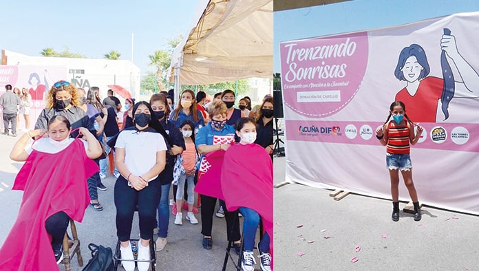 Donan cabello a niños con cáncer