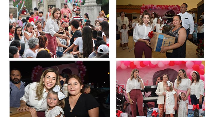Tania Flores encabezó el magno  festejo en honor a las madres de Múzquiz