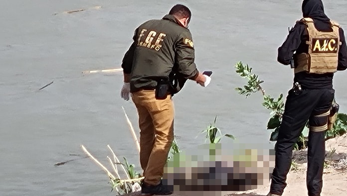 Suman 76 muertos por ahogamiento en el río Bravo.