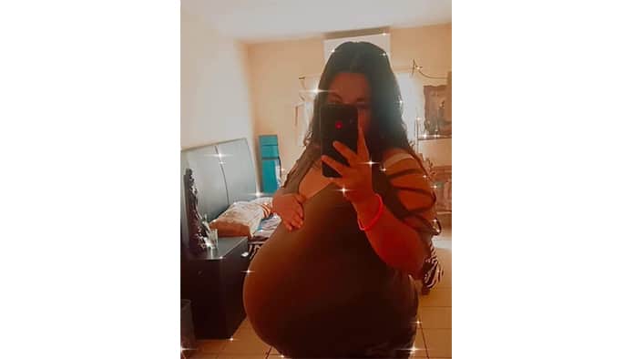 Johana Jaquelin Guerrero cuenta con ocho meses de embarazo.
