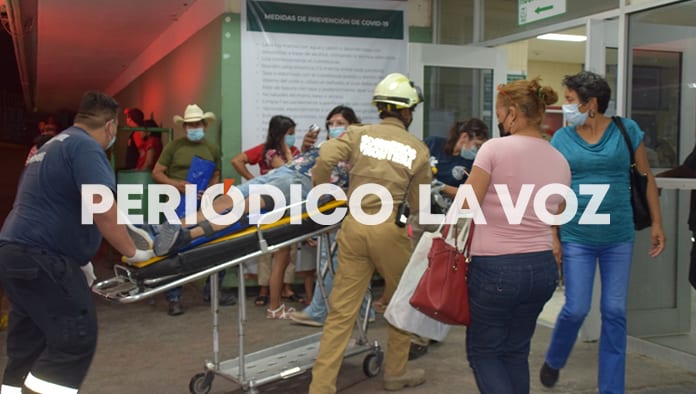 El accidente ocurrió en las calles de la colonia Guadalupe Borja.